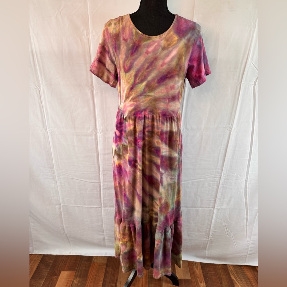 Hand Dyed Tie-Dye Maxi Dress from Old Navy Size Medium